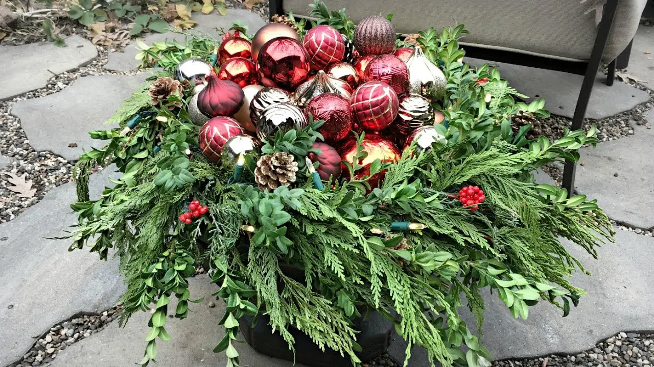 DIY Ornament Outdoor Planter