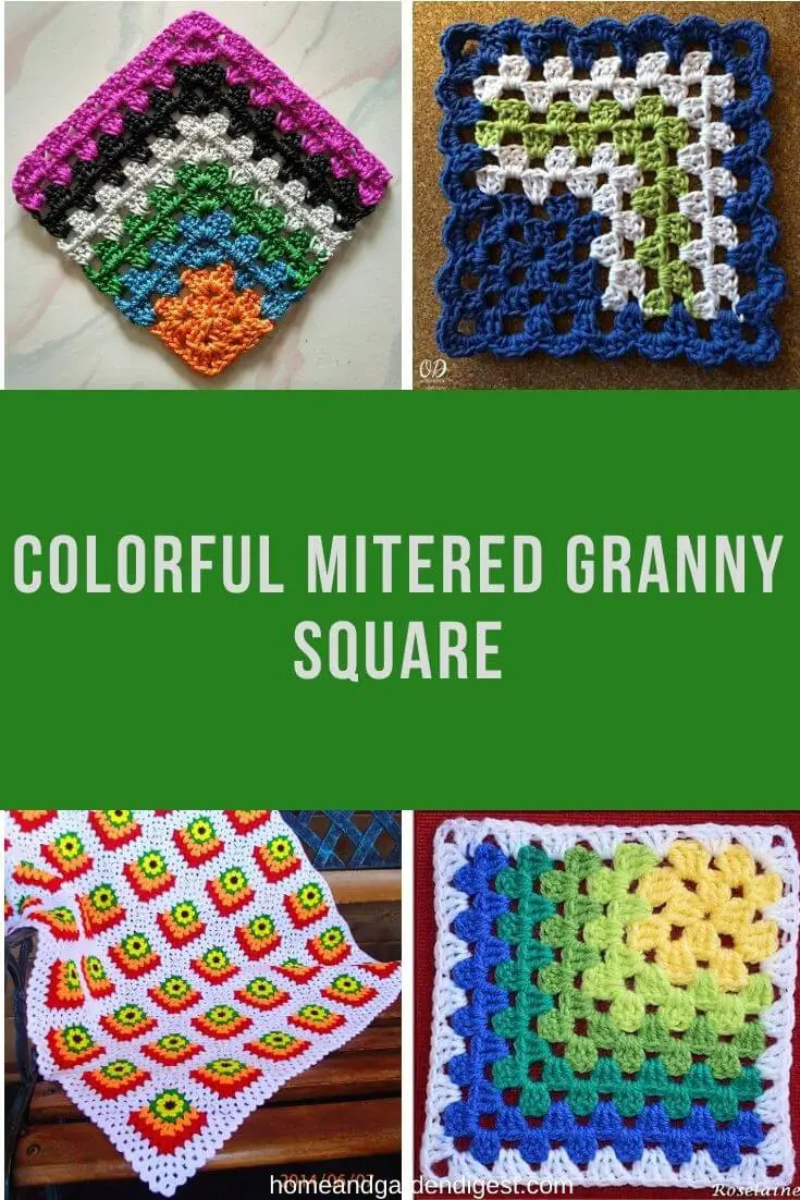 20 Best Crochet Mitered Granny Square Blanket Free Patterns For 2024