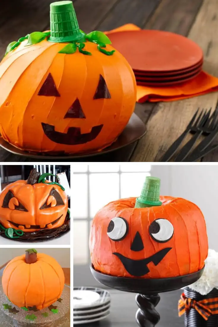 Jack-o-Lantern Pumpkin Cake