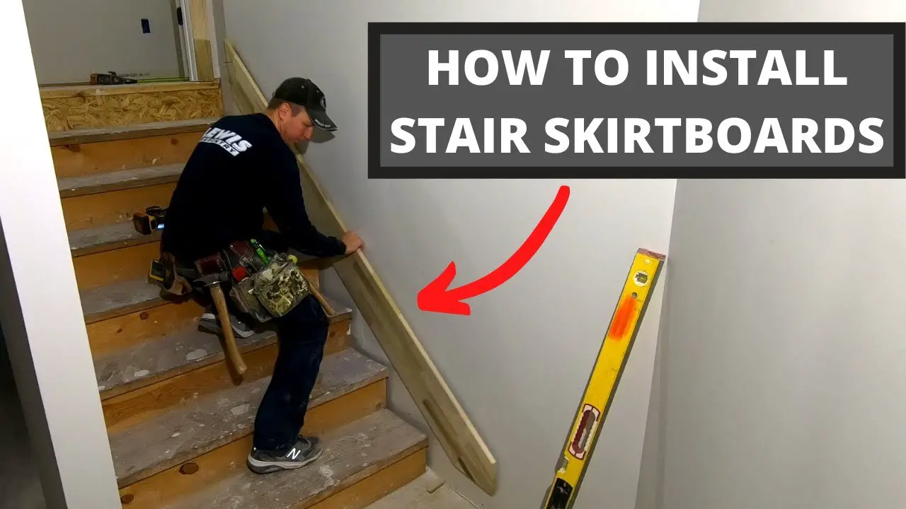 How do you put trim around the stairs?