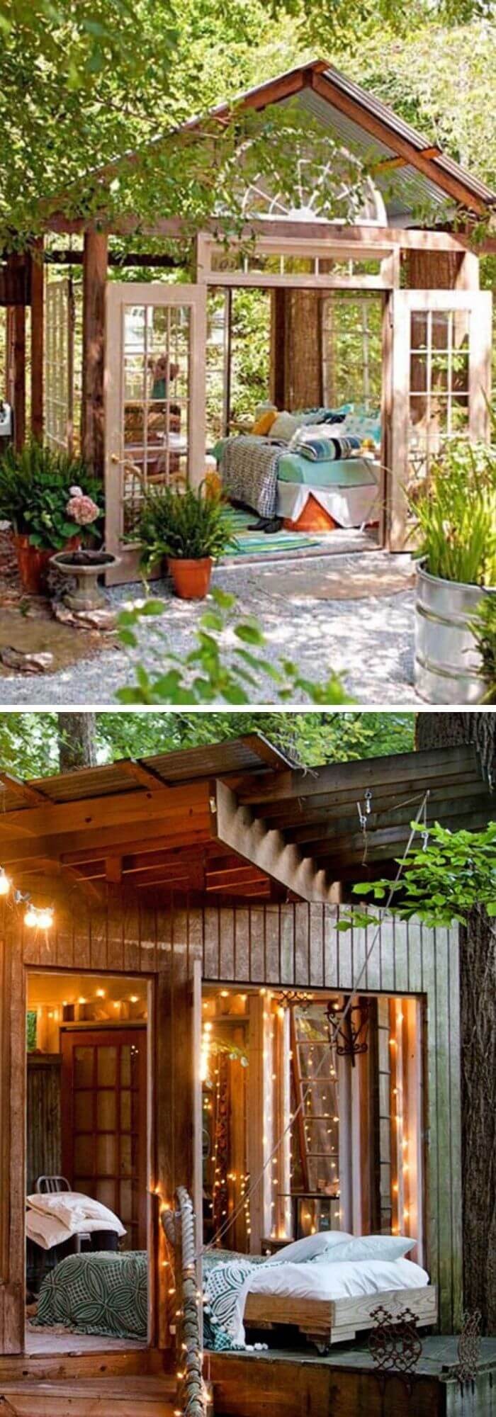 Bed in a Shed