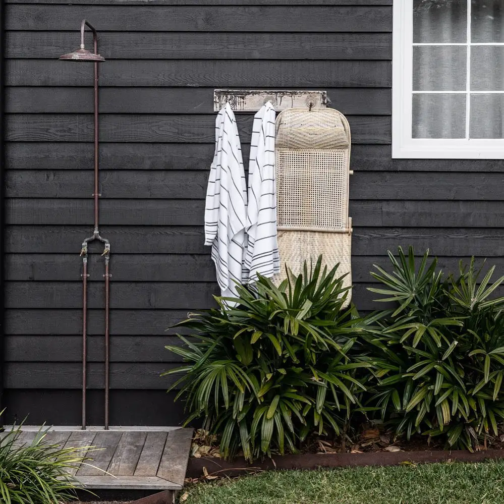 Simple Farmhouse Style Outdoor Shower