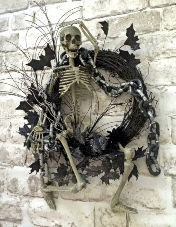 #19. Skeleton wreath