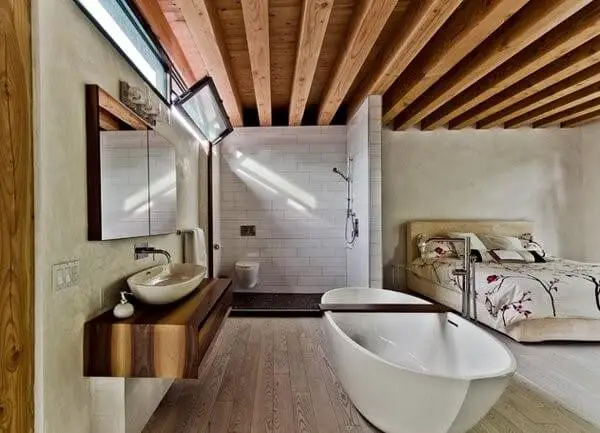 Basement bathroom and bedroom