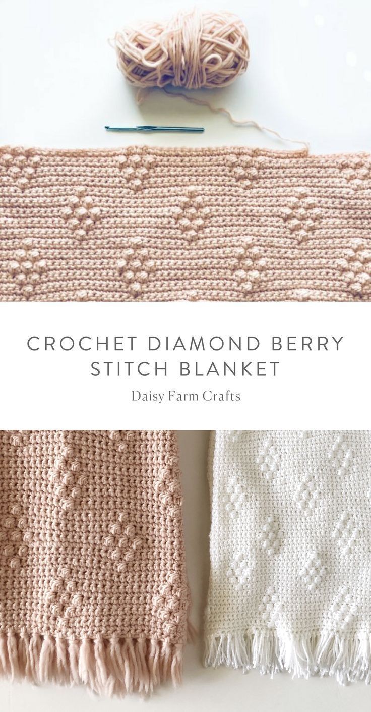 Crochet Diamond Stitch Blanket