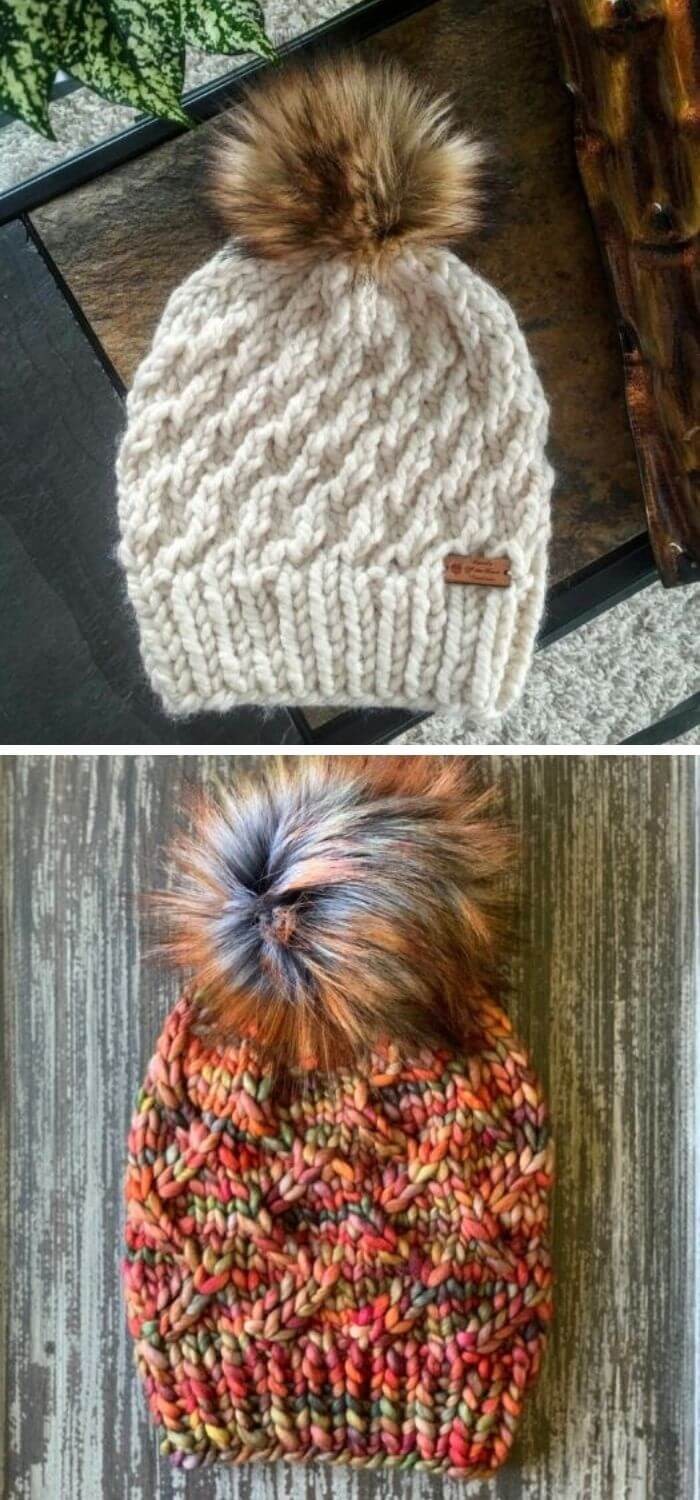 Chunky knit hats