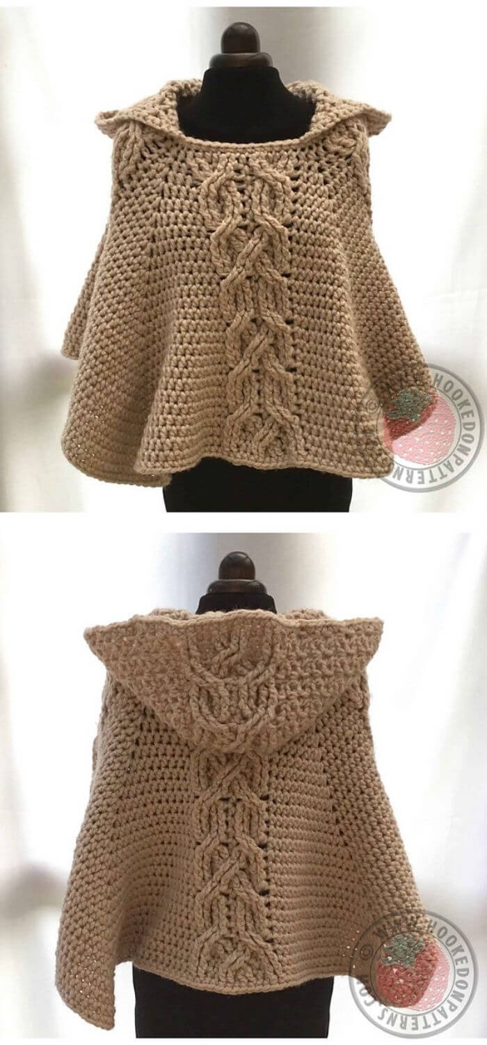 15 Crochet Women Capes And Poncho Patterns