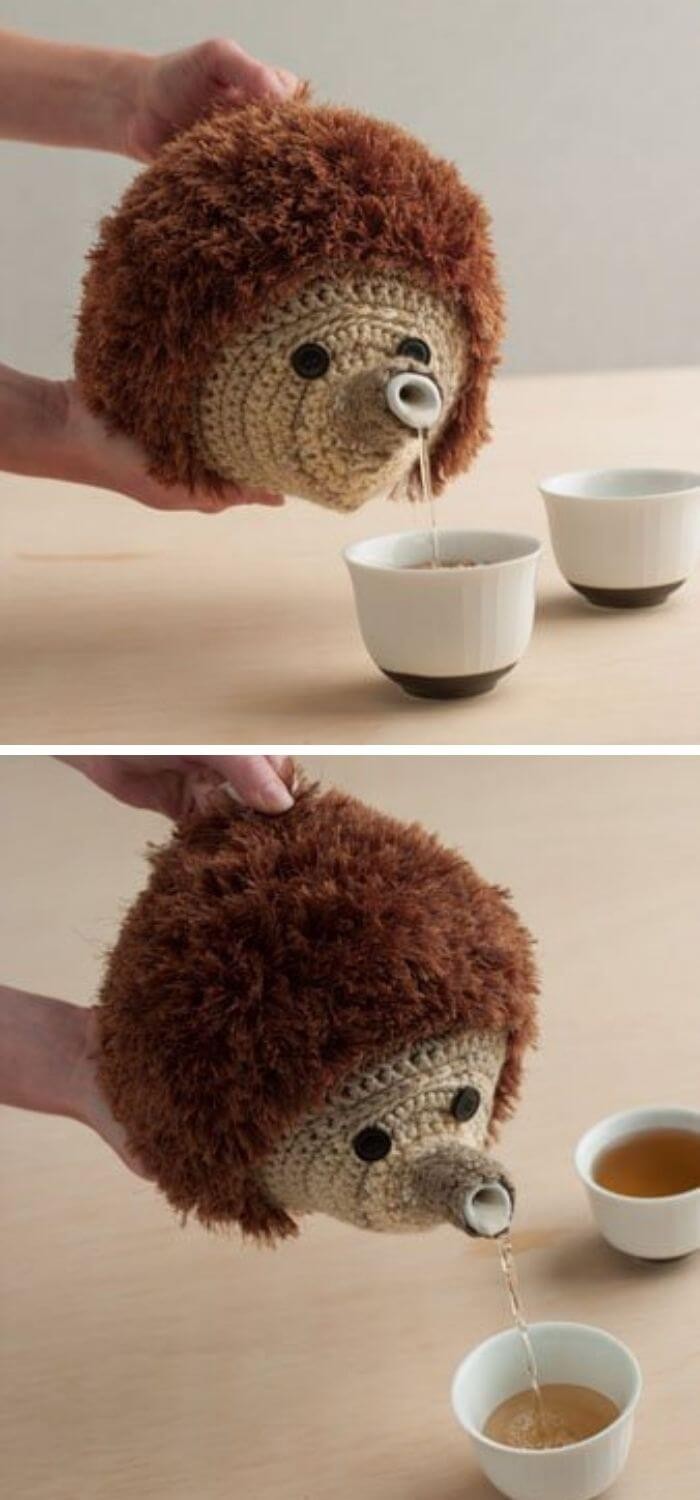 Hedgehog tea cozy