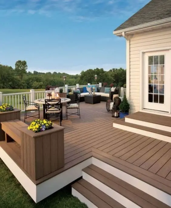 Floating deck skirting ideas