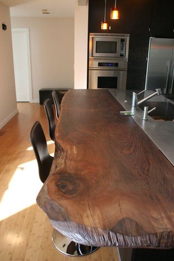 Live Wood Edge in the Kitchen