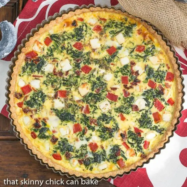 Sun-Dried Tomato And Spinach Quiche