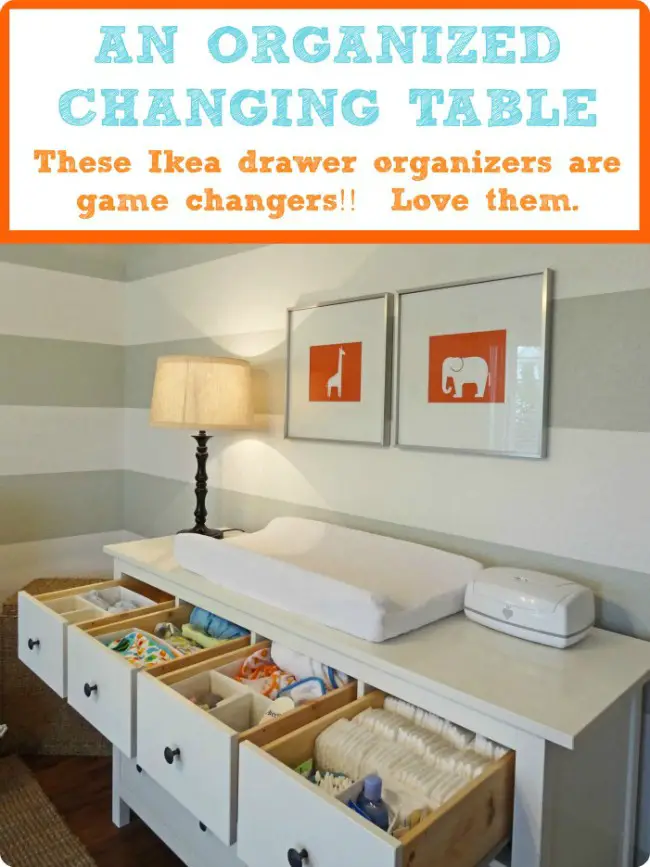 An Organized Changing Table