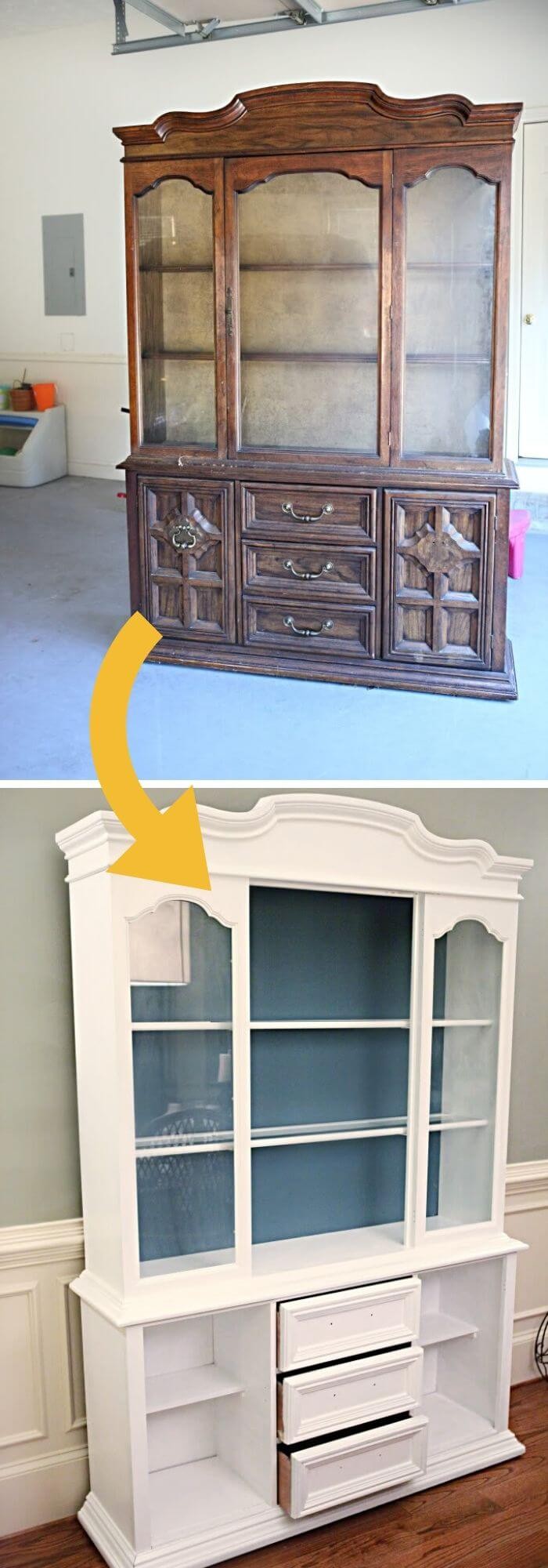 China cabinet chalk pain