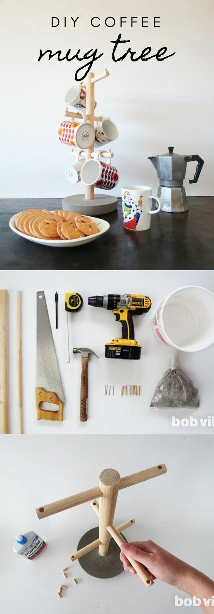 22+ Creative Diy Coffee Mug Holder Ideas