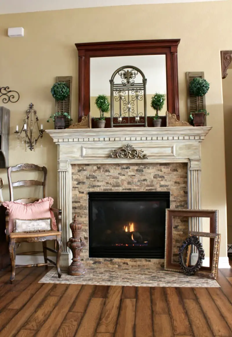 French farmhouse fireplace ideas.