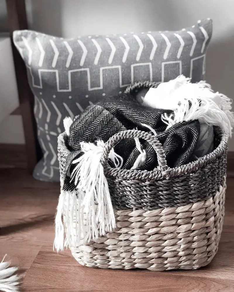 Blanket Basket in Monochrome