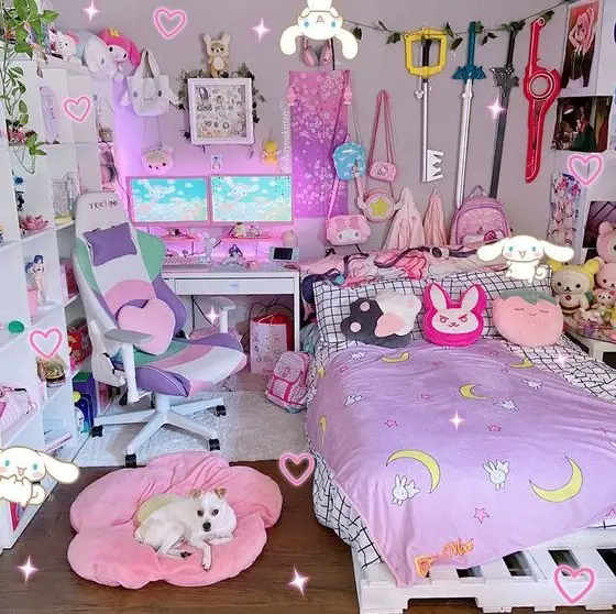 Kawaii bedroom design