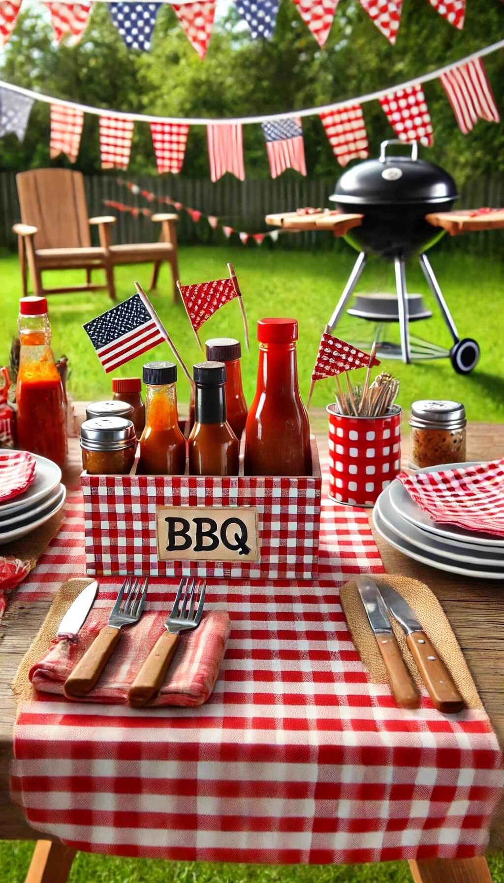 Outdoor BBQ Tablescape