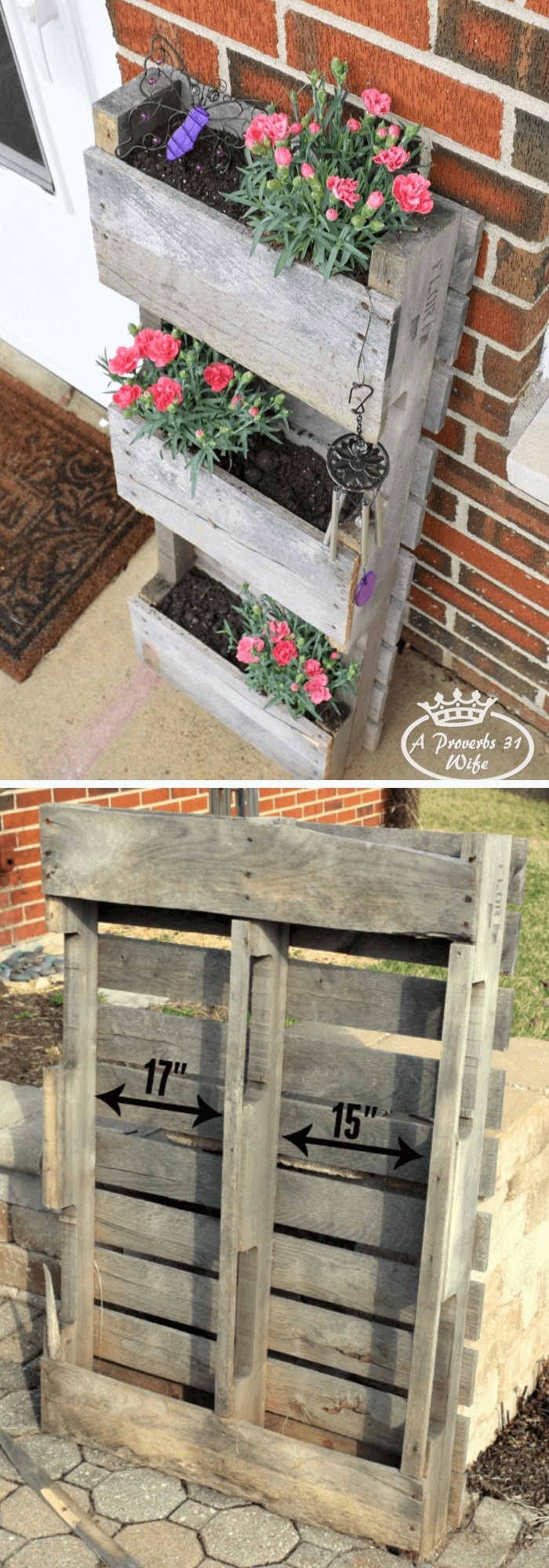 Pallet Planter for Butterflies