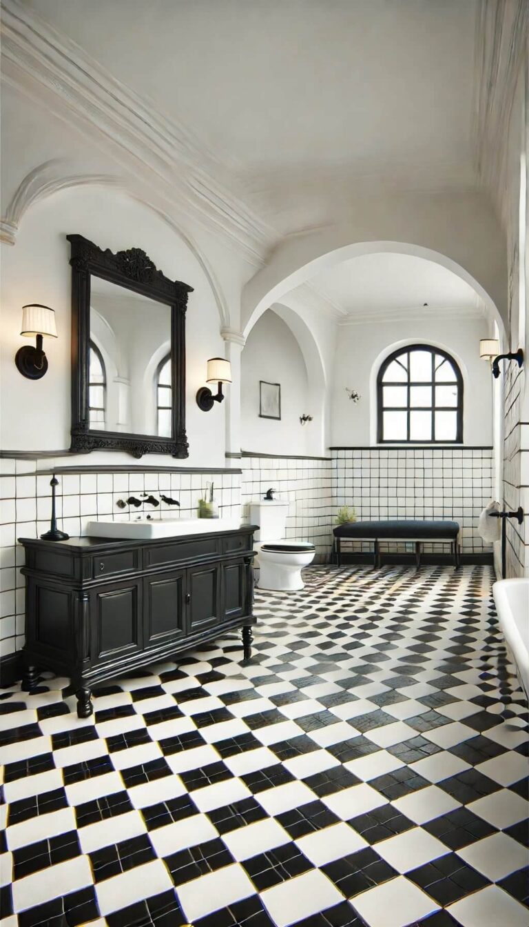 20 Timeless Black And White Bathroom Ideas For A Classic Look