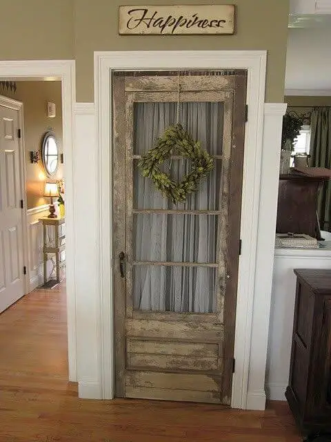 Shabby styled panel From A Closet Door