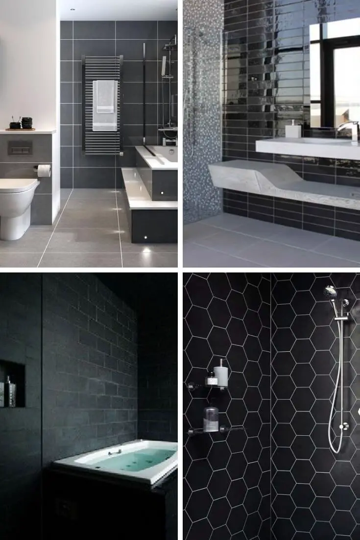 Black Bathroom Tile Ideas