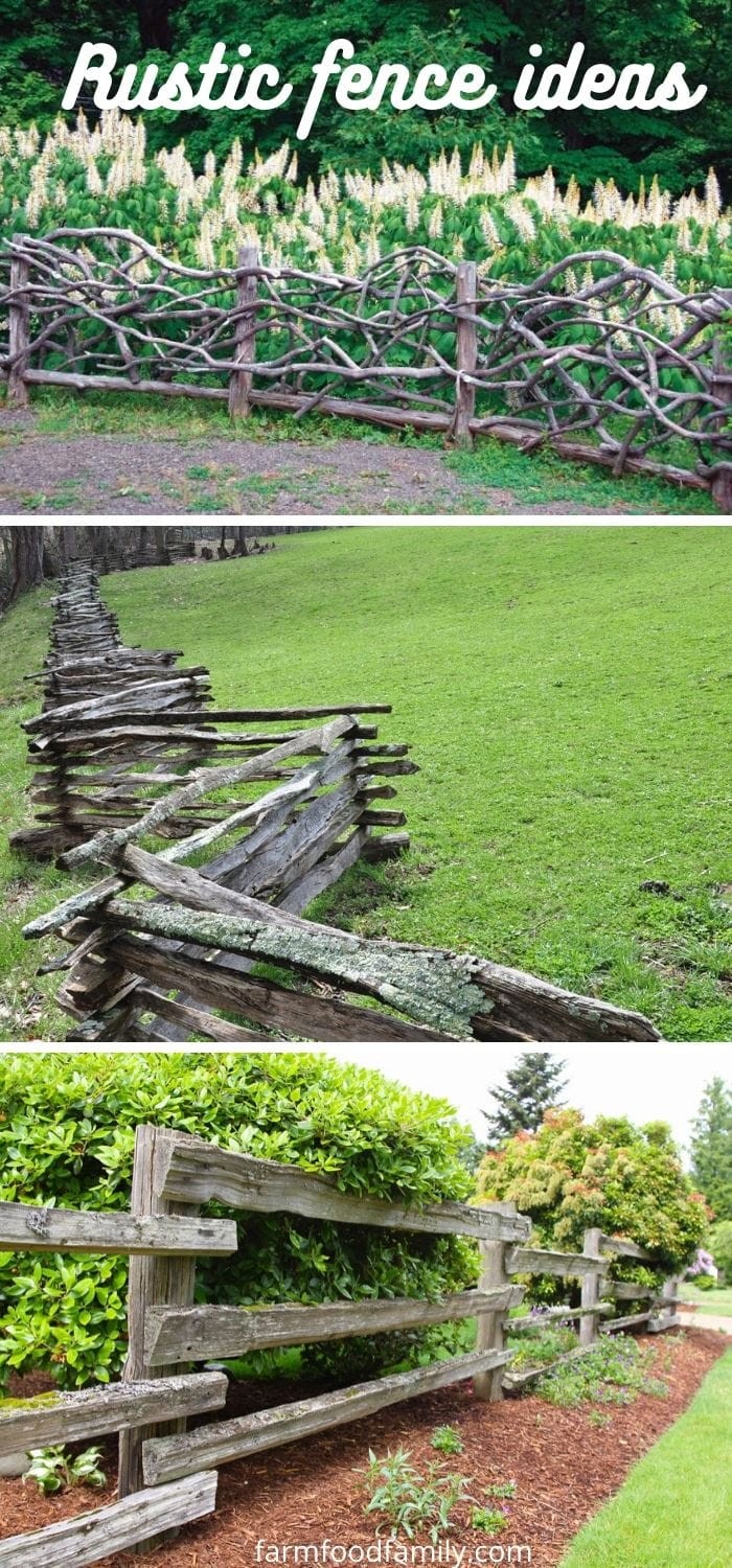 Rustic fence ideas