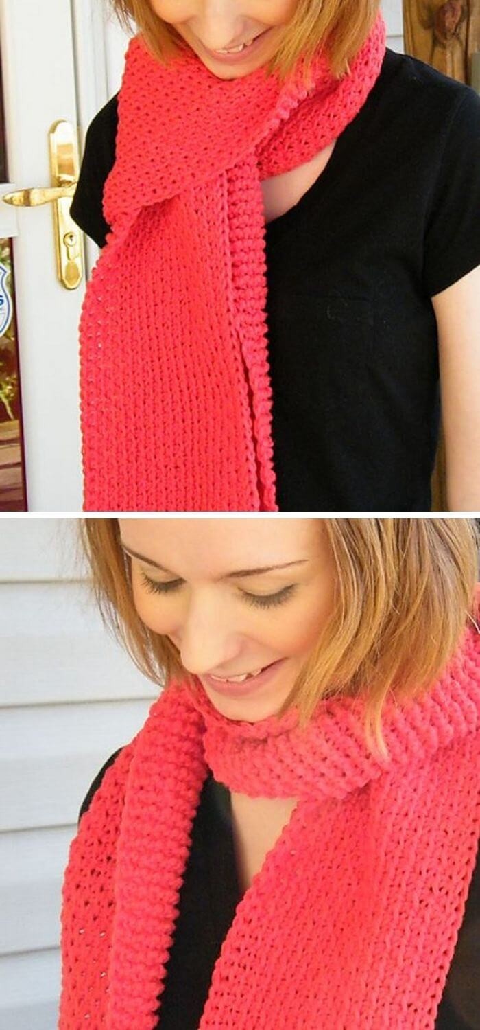 Monroe scarf free Tunisian crochet