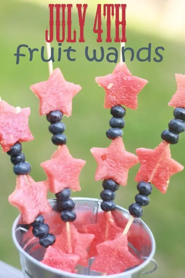 Patriotic Fruit Wands