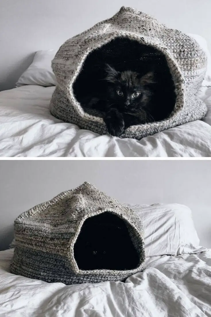 ATTIC 166 crochet cat bed