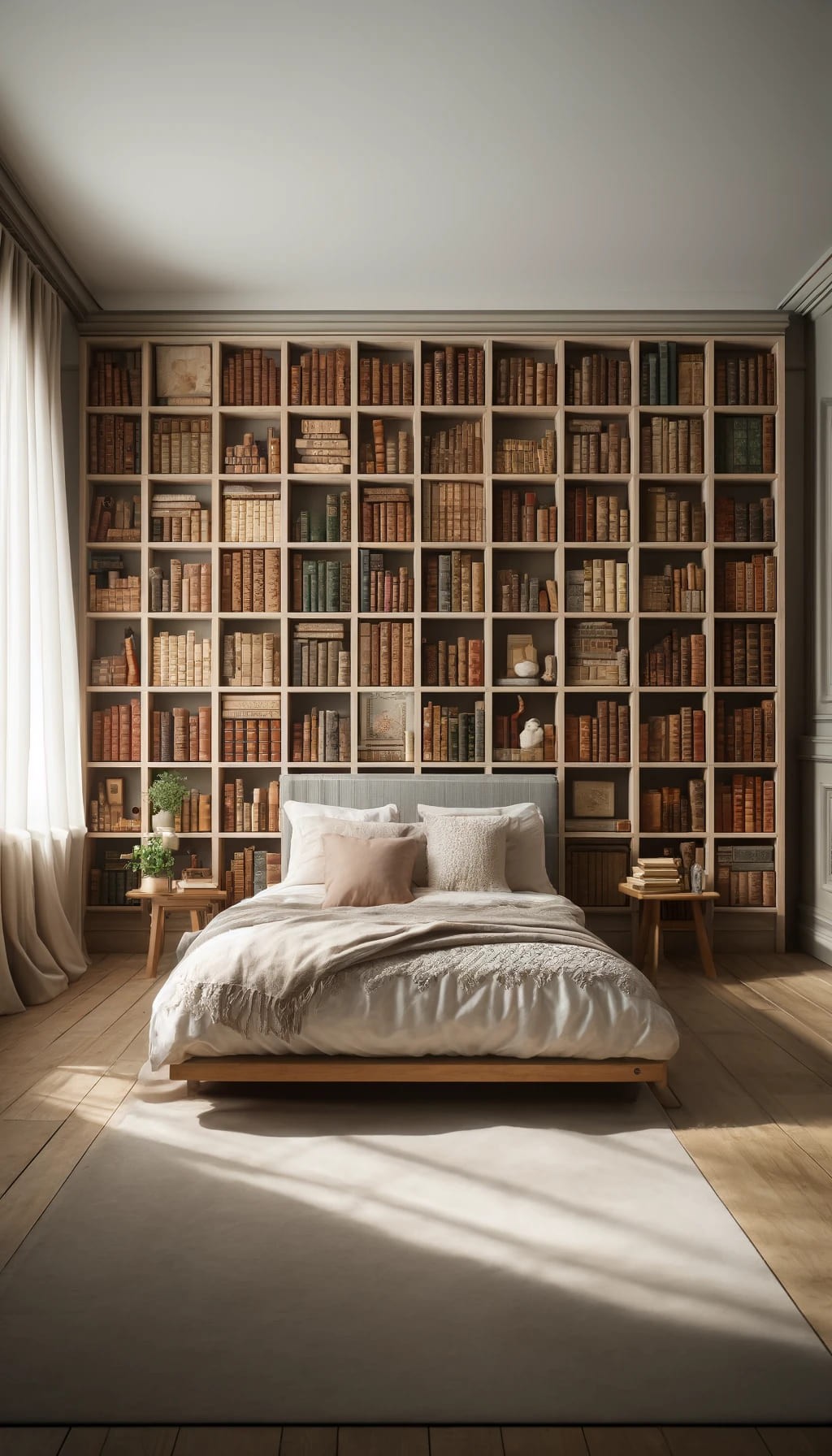 Bookshelves and Vintage Books