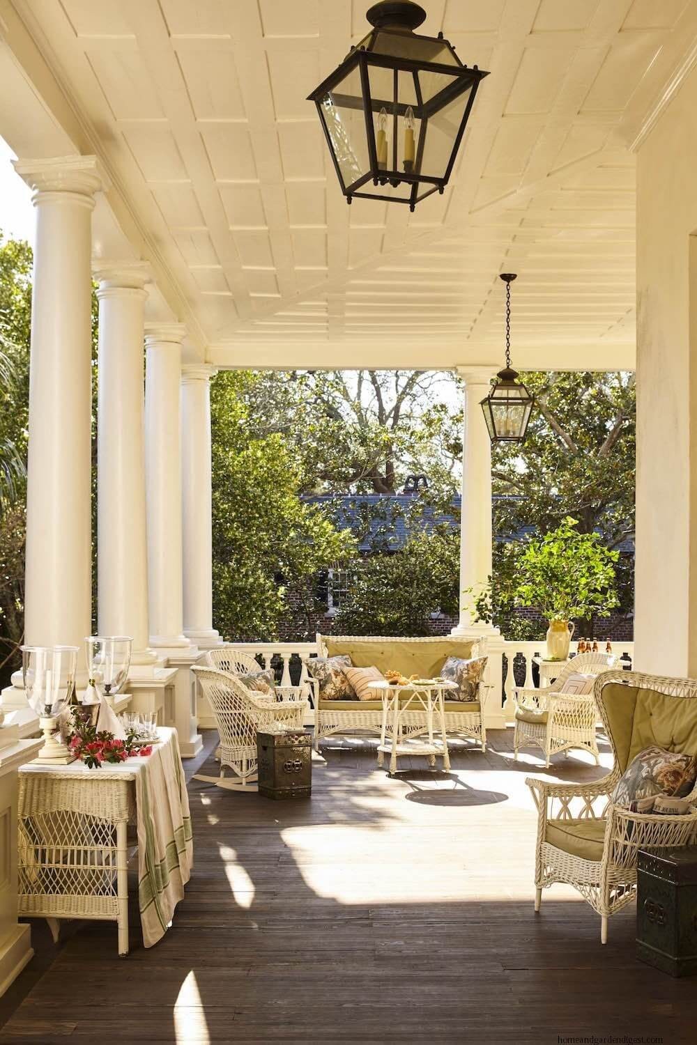 Try to blend your porch with the surroundings