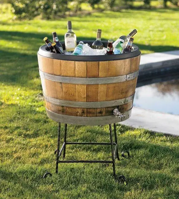 Wine Barrel Ice box