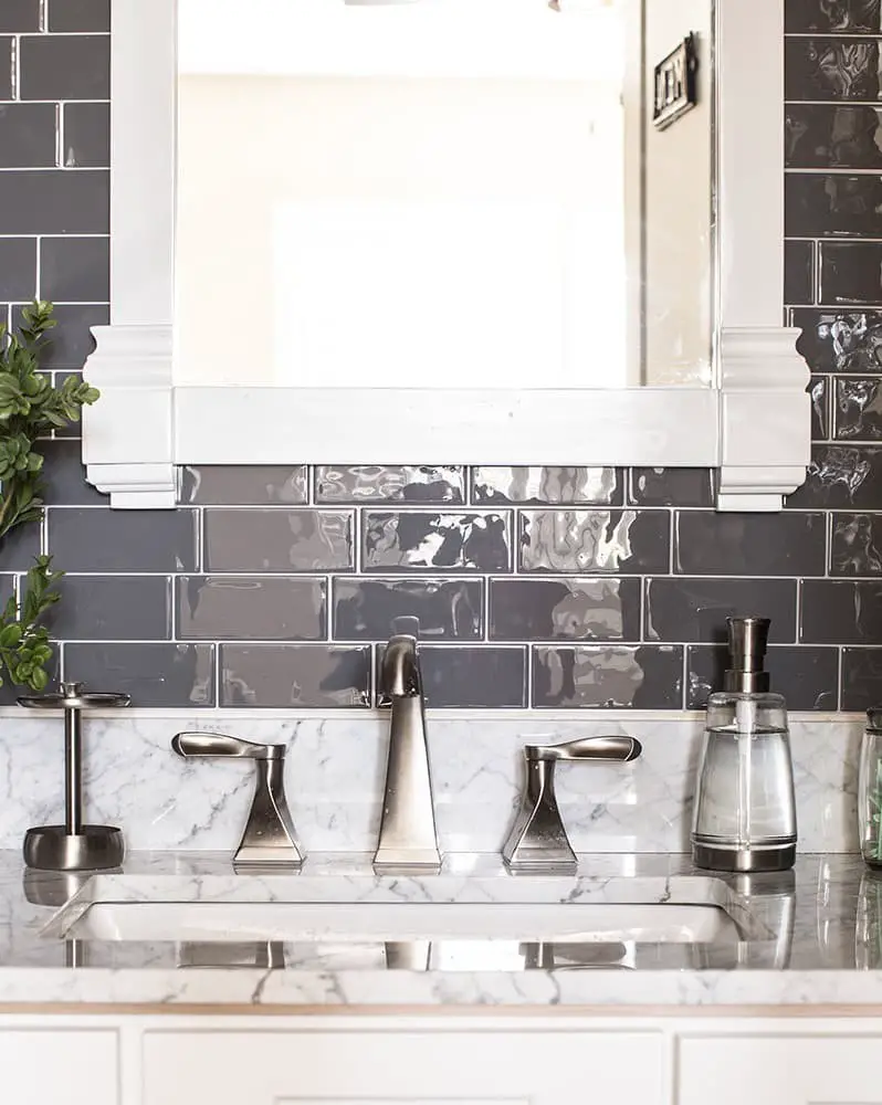 Peel and stick bathroom backsplash ideas.