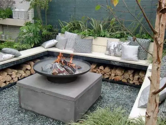 Fire pit bench ideas