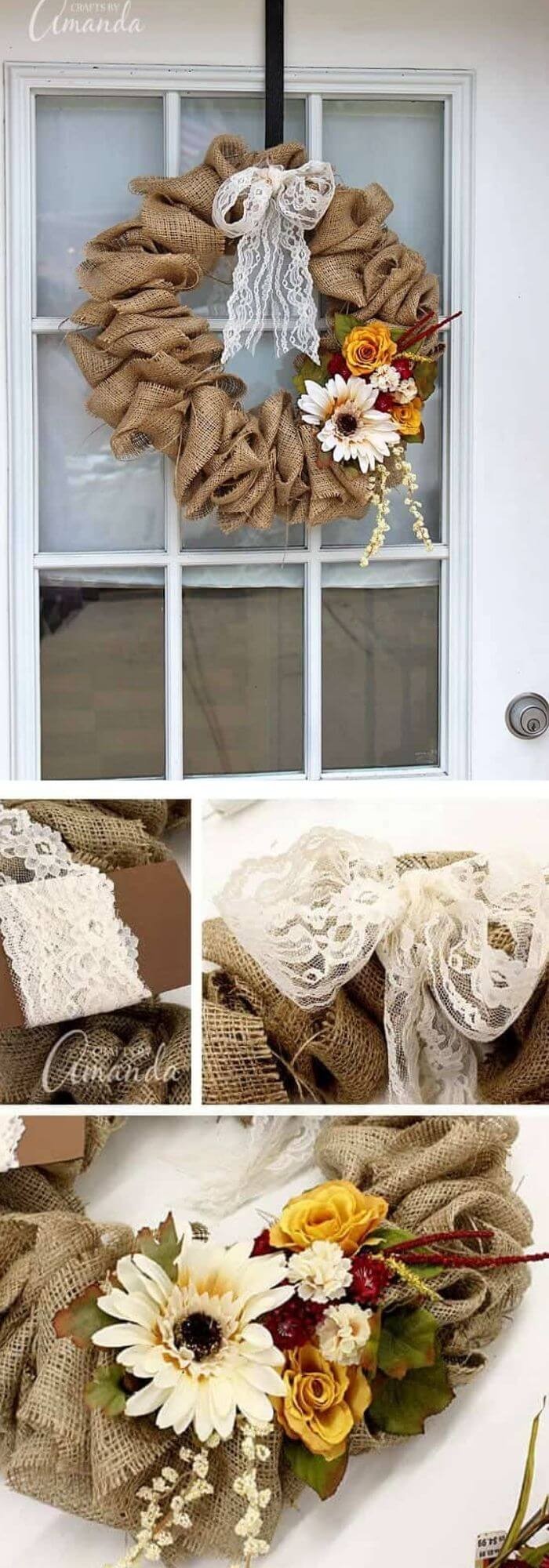 The DIY Burlap wreath