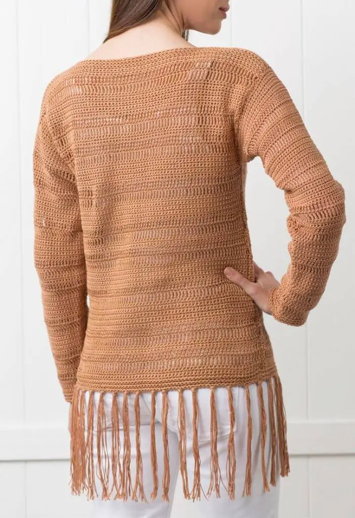 Flower Hill Crochet Pullover