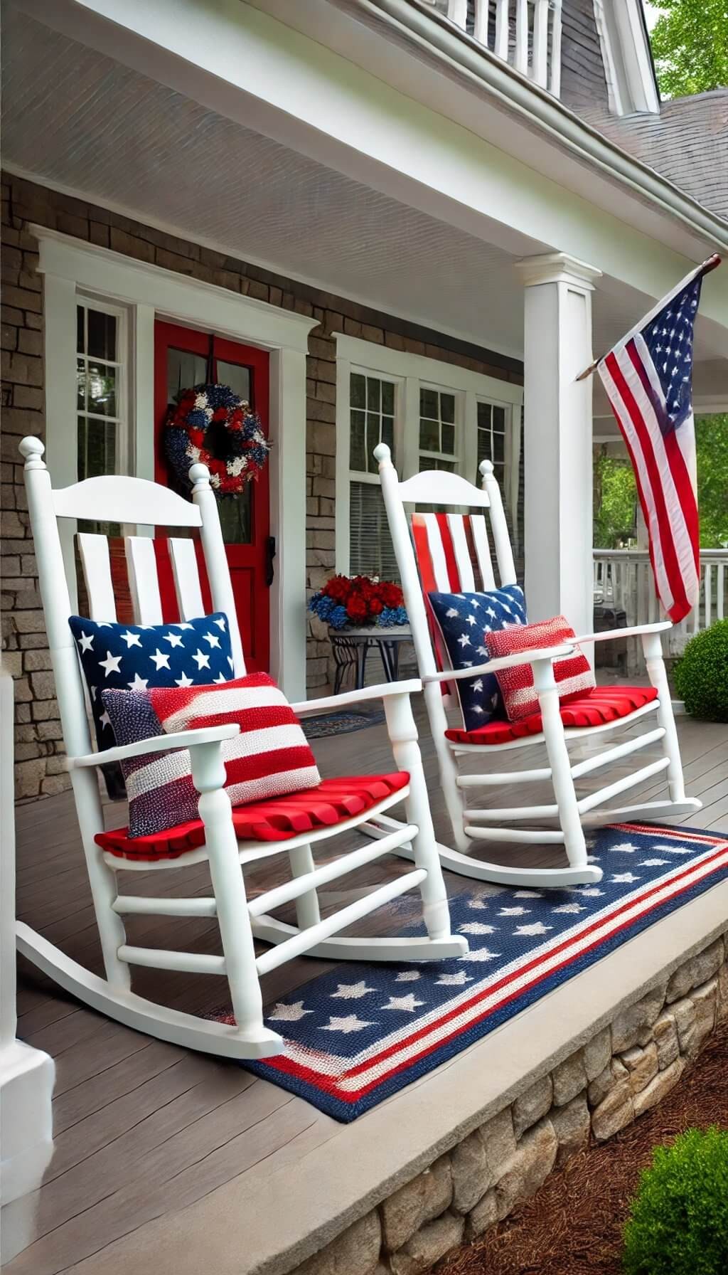 Patriotic Rocking Chairs