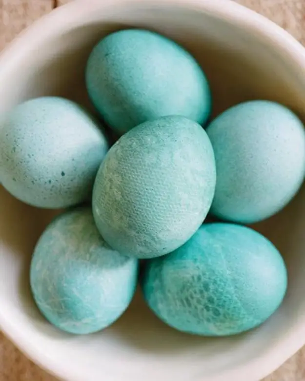 Lace Dyed Easter Eggs