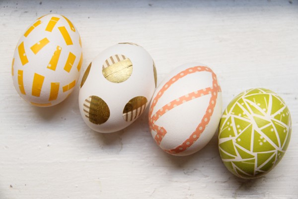 Diy washi tape easter eggs