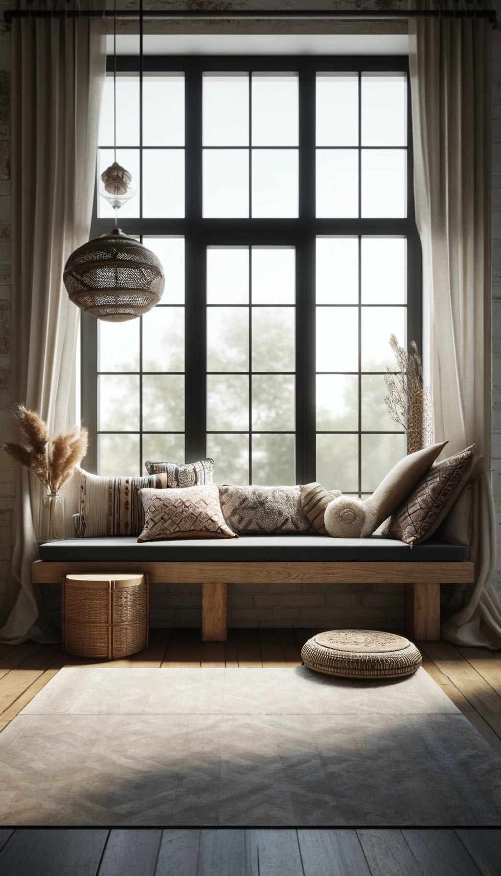 Window Seat with Cushions