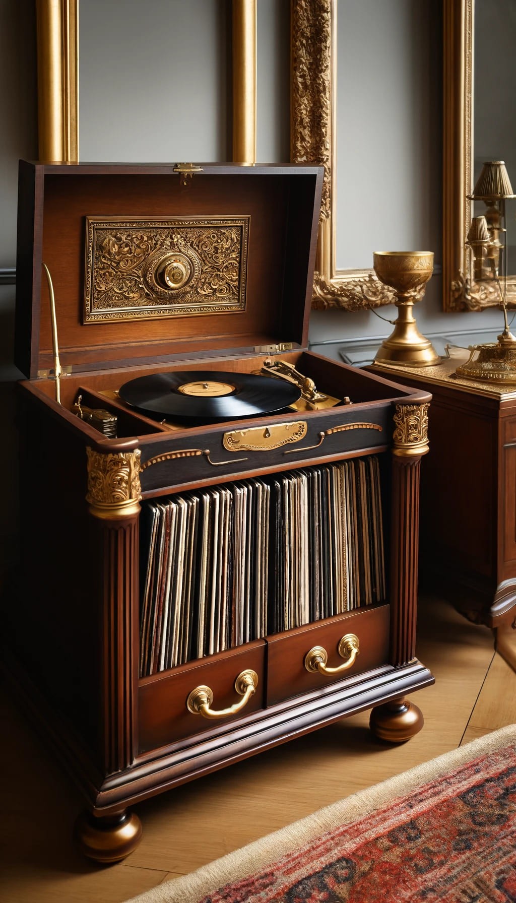 Vintage Record Cabinets