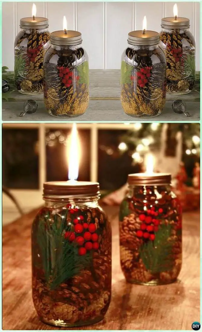 #3. The oil candle mason jar