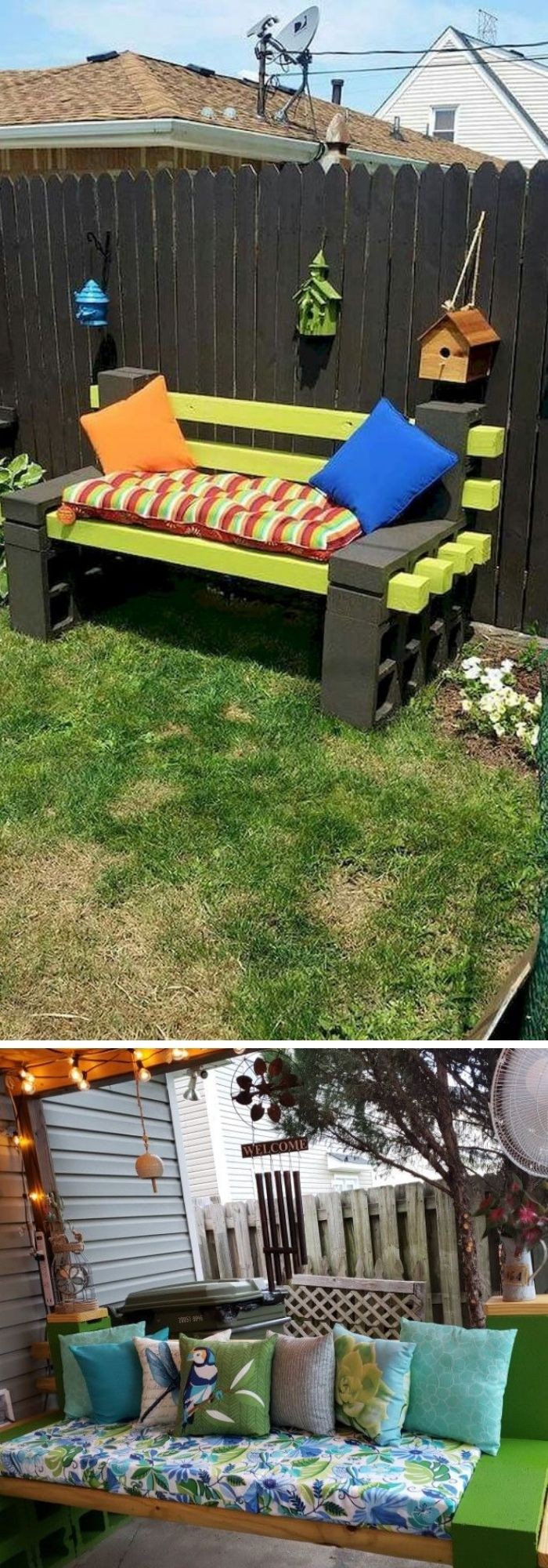 20-27. More Cinder Block Bench Ideas