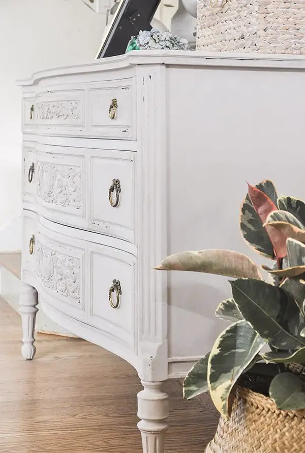 Painted Antique Dresser Makeover