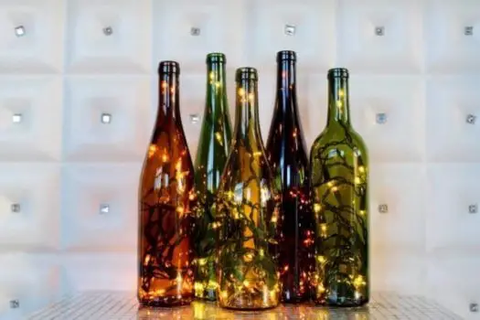 Recycled Wine Bottle Light