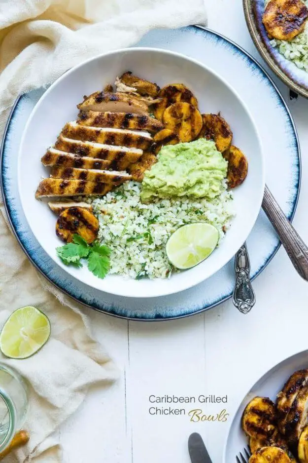 Caribbean Grilled Chicken Bowls