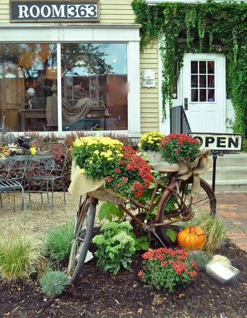 Vintage Bicycle Planter