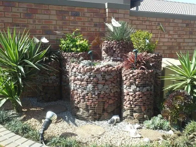 5-8. Gabion planters