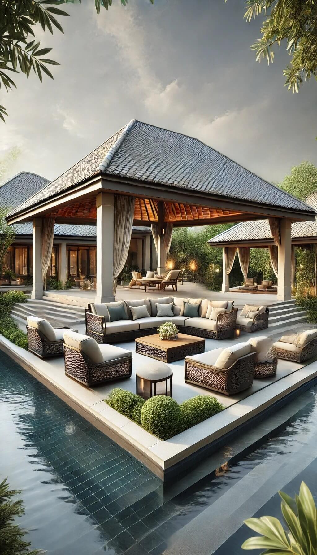 Poolside Pavilions